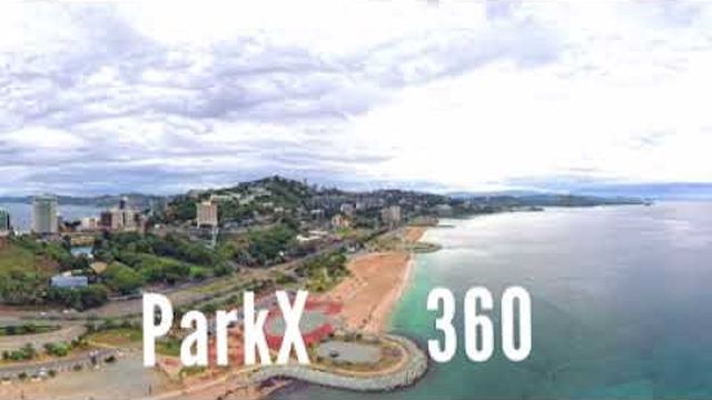 360° aerial view from APEC Haus towards Ela Beach and Port Moresby CBD