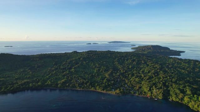 8K View of Lou Island Manus Province PAPUA NEW GUINEA